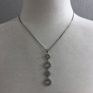 Ruth Linear Cubic Zirconia Circles Necklace